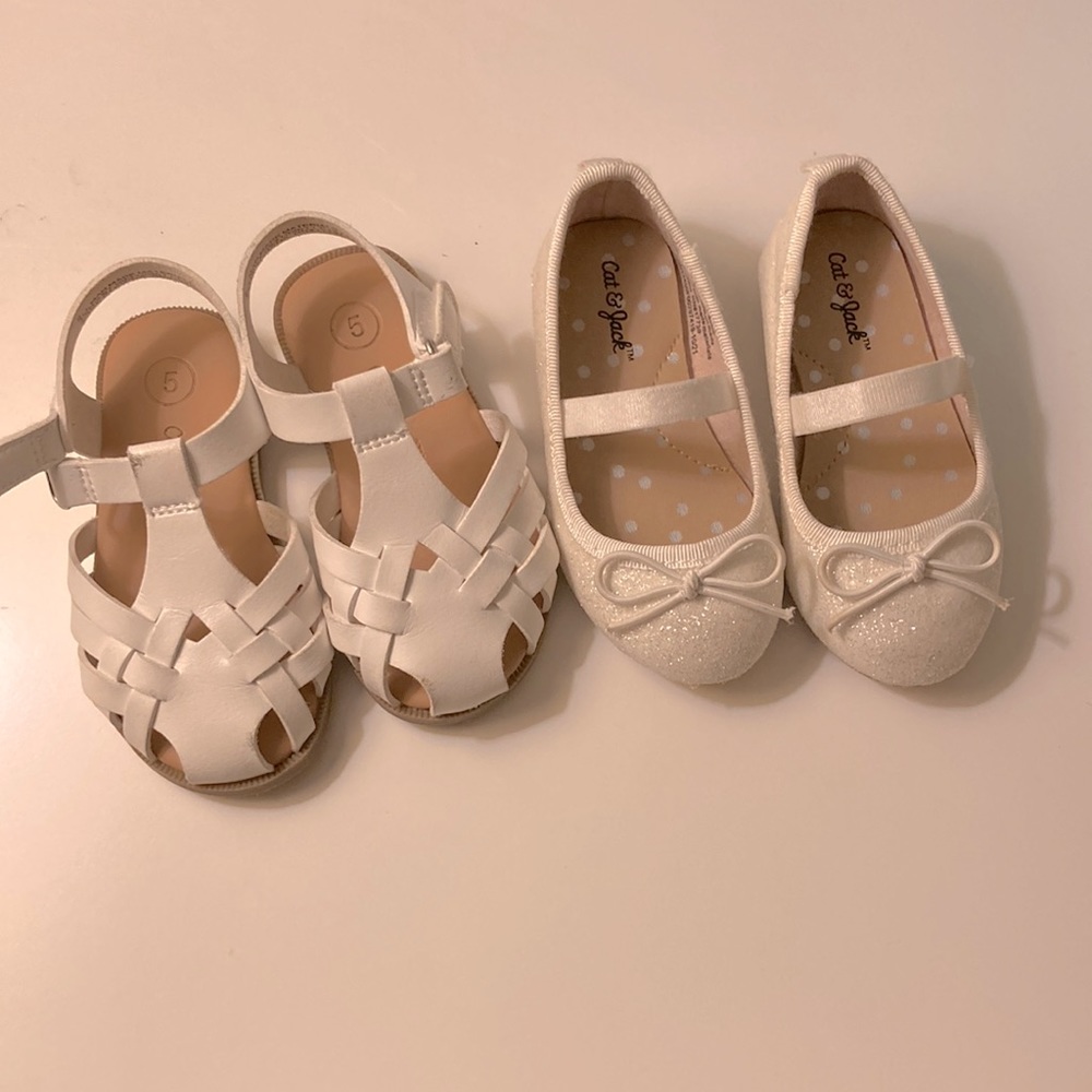 Toddler girl spring/summer white shoes